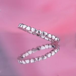 Women's Stackable  Forever Love Heart Ring